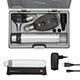 HEINE K180 LED Diagnostic: K180 LED Ophthalmoscope, K180 LED Fiber Optic Otoscope, BETA4 USB Rechargeable Handle, USB Cord. MFID: A-279.28.388