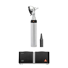 HEINE BETA 400 LED Otoscope Kit: BETA 400 LED FO Otoscope, (1) Rechargeable Handle, NT4 Table Charger. MFID: B-010.24.420