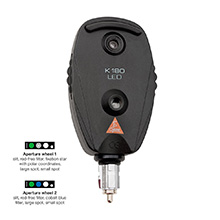HEINE K180 LED Ophthalmoscope Head with Aperture Wheel 2. MFID: C-008.30.207