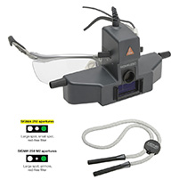 HEINE SIGMA 250 LED Indirect Ophthalmoscope with SMALL APERTURE, S-FRAME, Retaining cord (without Power Source). MFID: C-008.33.340