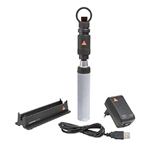 HEINE Hand-Held Indirect Ophthalmoscope MONOCULAR, BETA4 USB Rechargeable Handle, Plug-In Power Supply. MFID: C-020.27.388