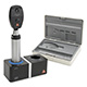 HEINE BETA 200 LED Ophthalmoscope Set: BETA 200 LED Ophthalmoscope, (1) BETA4 NT Rechargeable Handle, NT4 Table Charger, Case. MFID: C-144.24.420