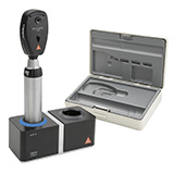 HEINE BETA 200S Ophthalmoscope Set: BETA 200S LED Ophthalmoscope, BETA4 NT Rechargeable Handle, NT4 Table Charger, Hard Case. MFID: C-261.24.420