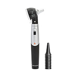 HEINE mini 3000 LED Fiber Optic Otoscope with mini 3000 battery Handle, AllSpec Disposable Ear Tips. MFID: D-008.70.110