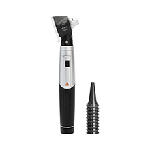 HEINE mini 3000 LED Otoscope with mini 3000 battery Handle and 10 AllSpec Disposable Ear Tips. MFID: D-008.70.210