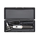 HEINE mini 3000 LED Fiber Optic Otoscope Set, mini 3000 battery handle, Hard Case. MFID: D-885.20.021