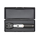 HEINE mini 3000 LED Ophthalmoscope Set with mini 3000 Battery Handle & Hard Case. MFID: D-885.21.021