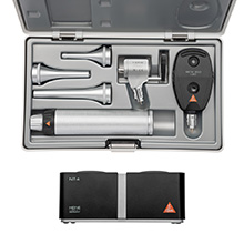 HEINE G100 LED Veterinary Slit Illumination Diagnostic Set, BETA 200 LED Ophthalmoscope, BETA 4 NT Rechargeable Handle, NT 4 Table Charger. MFID: G-148.24.420