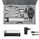 HEINE G100 LED Veterinary Slit Illumination Diagnostic Set, BETA 200 LED Ophthalmoscope, BETA 4 USB Rechargeable Handle, USB Cord & Plug-In Power Supply. MFID: G-148.28.388