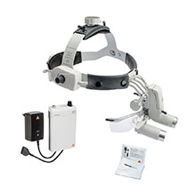 HEINE ML4 LED Headlight Kit, mPack Power Source, S-Guard, HRP Binocular Loupe 3.5 x / 420mm. MFID: J-008.31.442