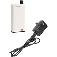 HEINE mPack mini with Li-ion rechargeable battery and E4-USB plug-in transformer for LoupeLight 2 & MicroLight 2. MFID: X-007.99.650