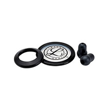 Littmann Spare Parts Kit for Classic II S.E. Stethoscope: Bell Sleeve, Small Snap Tight Soft-Sealing Eartips, Adult Rim/Diaphragm, Black, 10 kits/cs. MFID: 40005