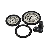 Littmann Spare Parts Kit Classic III & Cardiology IV: Small Snap Tight Soft-Sealing Eartips, Adult & Pediatric Diaphragms, BLACK, 10/cs. MFID: 40016