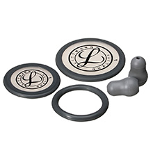 Littmann Spare Parts Kit for Classic III & Cardiology IV: Small Snap Tight Soft-Sealing Eartips, Adult Diaphragm, Pediatric Single Diaphragm, GRAY, 10 kits/cs. MFID: 40017