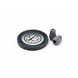 Littmann Spare Parts Kit for Master Cardiology Stethoscope: Small Snap Tight Soft-Sealing Eartips, Rim/Diaphragm, Gray, each. MFID: 40018E
