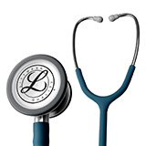 Littmann CLASSIC III Stethoscope, Stainless-Finish Chestpiece, SATIN-FINISH Caribbean Blue Tube. MFID: 5623C
