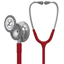 3M Littmann Classic III Stethoscope, Burgundy Tube. MFID: 5627