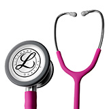 Littmann CLASSIC III Stethoscope, Stainless-Finish Chestpiece, SATIN-FINISH Raspberry Tube. MFID: 5648C