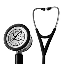 Littmann CARDIOLOGY IV Stethoscope, Mirror Chestpiece, Satin-Finish Black Tube. MFID: 6177C