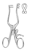 MeisterHand WEITLANER Retractor, 4" (10.2 cm), blunt, 2 X 3 teeth. MFID: MH11-602