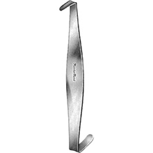 MeisterHand CRILE Retractor, 4-1/4" (109mm), double end, 4.8mm x 14.4mm and 6.4mm x 21.6mm blades. MFID: MH11-78