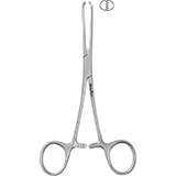 MeisterHand Baby ALLIS Tissue Forceps, 5-1/2" (14 cm), 4 X 5 teeth, delicate jaws 4 mm wide. MFID: MH16-4