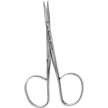 MeisterHand Iris Scissors, 4" (10.2 cm), straight, standard pattern, ribbon-type. MFID: MH18-1415
