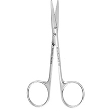 MeisterHand KNAPP Iris Scissors, 4" (10.2 cm), straight, blunt/blunt points. MFID: MH18-1422