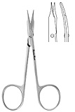 MeisterHand STEVENS Tenotomy Scissors, 4-1/2" (114mm), Curved, Long Blades, Blunt Points. MFID: MH18-1476