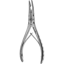 MeisterHand BEYER Rongeur, 7" (17.8 cm), double action, slightly curved jaws 3.5 mm wide. MFID: MH19-844