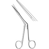 MeisterHand KNIGHT Nasal Scissors, 6-3/4" (17.1 cm), angled on side, standard pattern. MFID: MH20-160