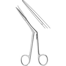 MeisterHand KNIGHT Nasal Scissors, 6-3/4" (17.1 cm), angled on side, standard pattern. MFID: MH20-160