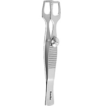 MeisterHand COTTLE Columella Forceps, 4-1/2" (11.4 cm), jaws 10 mm wide. MFID: MH21-440