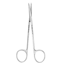 MeisterHand LITTLER Suture Carrying Scissors, 4-5/8" (11.8 cm), suture hole In blades, curved. MFID: MH21-536