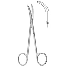 MeisterHand FOMON Lower Lateral Scissors, full curve. MFID: MH21-602
