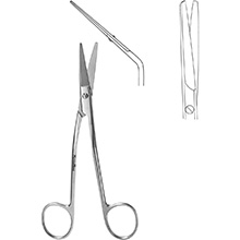 MeisterHand FOMON Dorsal Scissors, 5-1/2" (14 cm), angular shank. MFID: MH21-604