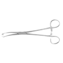 MeisterHand WHITE Tonsil Seizing Forceps, 9-1/2" (24.1 cm), one open ring. MFID: MH22-552