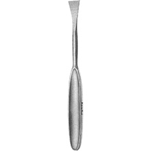 MeisterHand LANGENBECK Periosteal Elevator, 7-3/4" (198 mm), Wide Model, 1 mm Wide Sharp Blade. MFID: MH26-1412
