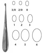 MeisterHand HIBBS SPRATT Spinal Fusion Curette, 9" (22.9 cm), oval cup, size 3/0. MFID: MH26-1627