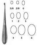 MeisterHand HIBBS SPRATT Spinal Fusion Curette, 9" (22.9 cm), oval cup, size 3. MFID: MH26-1634