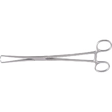 MeisterHand BRAUN Tenaculum Forceps, 10" (25.4cm), straight/aquared jaw with non-overlapping atraumatic tips. MFID: MH30-965ATR