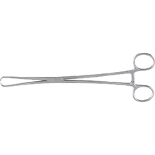 MeisterHand SCHROEDER Tenaculum Forceps, 10" (254mm), Rounded Jaw with Non-Overlapping Atraumatic Tips. MFID: MH30-966ATR