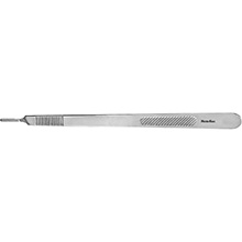 MeisterHand Knife Handle, 8-1/4" (212mm), no. 3L, for deep surgery, holds surgical blades no. 10 thru 15c. MFID: MH4-10