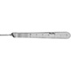 MeisterHand Knife Handle, 4-7/8" (125mm), no. 3, fitting surgical blades nos. 10 thru 15c, extra fine. MFID: MH4-7