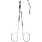 MeisterHand Strabismus Scissors, 4-1/2" (113mm), Tungsten Carbide blades, curved. MFID: MH5-314TC