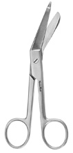 MeisterHand LISTER Bandage Scissors, 5-/12" (14 cm), extra fine. MFID: MH5-514