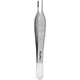 MeisterHand ADSON Dressing Forceps, 4-3/4" (120mm), cross serrated tips, Tungsten Carbide blades. MFID: MH6-118TC
