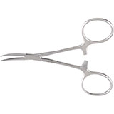 MeisterHand HARTMAN Mosquito Forceps, 4" (100mm), Curved, Serrated. MFID: MH7-26