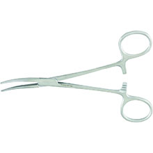 MeisterHand KELLY Forceps, 5-5/8" (144mm), curved. MFID: MH7-38