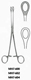 MeisterHand FOERSTER Sponge Forceps, 9-1/2" (24.1 cm), straight, smooth jaws. MFID: MH7-602